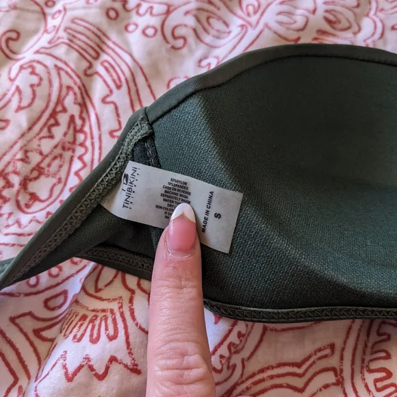 Green mesh strappy bikini - Picture 5 of 9